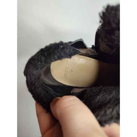 Cole Haan Women's Michelle Shearling Waterproof Short Wedge boot, 9B - Picture 7 of 8